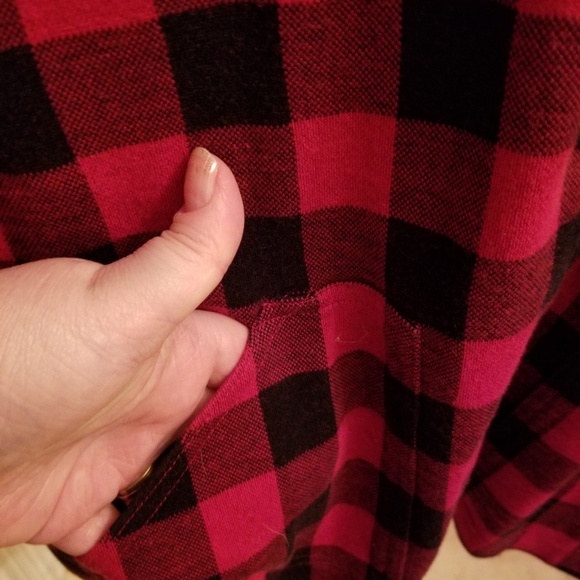 Red&black buffalo check, light jacket,blazer,shirt - Picture 2 of 6